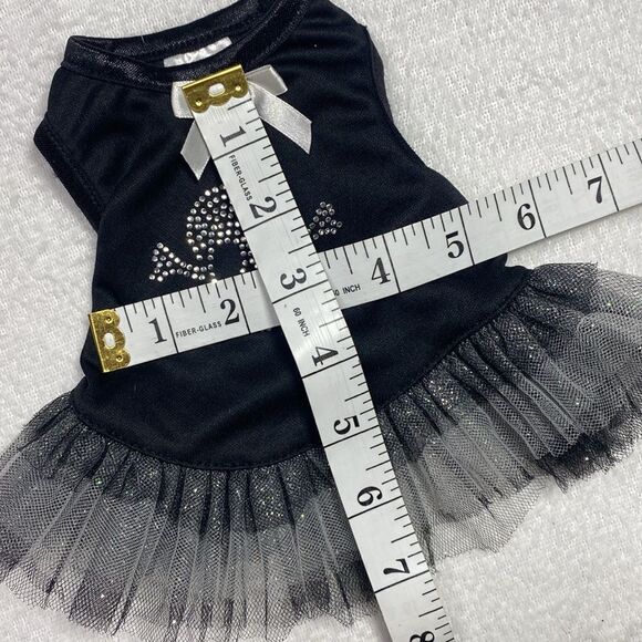Bling Skull Tulle Dog Halloween Dress - Picture 2 of 8